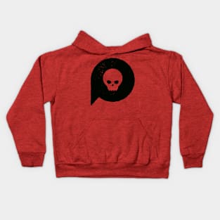 Hipster Skull - Skull Icon Skull Design Gothic Punk Skull Vintage Distressed Kids Hoodie